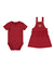 CONJUNTO BODY E SALOPETE TEXTURIZADA VERMELHO MALWEE - comprar online