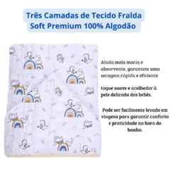 Kit Toalhão Toalha De Banho Bebe Com Capuz Soft Premium Fralda Três Camadas Papi Criança Infantil Com Duas e Com Três Toalhas na internet