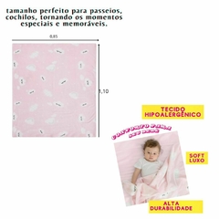 Kit Cobertor Microfibra Manta Bebe Infantil + Lençol Avulso em Malha Para Berço Americano na internet