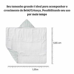 Kit Toalhão Toalha De Banho Bebe Com Capuz Soft Premium Fralda Três Camadas Papi Criança Infantil Com Duas e Com Três Toalhas - loja online