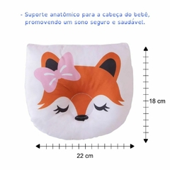 Travesseiro Bebe Anatômico Modelador de Cabeça Almofada Infantil - Dallas Baby Enxoval