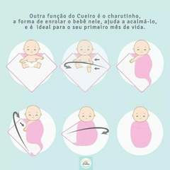 Kit Cueiro Flanelado Manta Estampado E Paninho De Boca Com Prendedor de Chupeta Babete Bebê - loja online