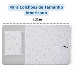 Kit Jogo Lençol De Malha Para Berço Americano E Babador Bandana De Malha Para Bebe Criança 100% Algodão - loja online