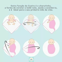 Kit Cueiro Flanelado Manta Charutinho Bebe 80x60 Estampado Papi 100% Algodão 6 Peças - loja online