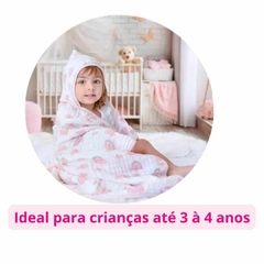 Imagem do Kit Toalhão Toalha De Banho Bebe Com Capuz Soft Premium Fralda Três Camadas Papi Criança Infantil Com Duas e Com Três Toalhas