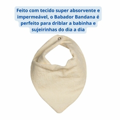 Imagem do Babador Bandana Bebe Impermeável Com Botão Atoalhado Tamanho Unico 1 Unidade