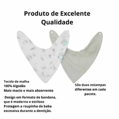 Kit Jogo Lençol De Malha Para Berço Americano E Babador Bandana De Malha Para Bebe Criança 100% Algodão - comprar online