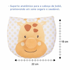 Kit Naninha Para Bebe Com Prendedor de Chupeta E Bichinhos De Pelucia+Travesseiro Anatômico Bebê - comprar online