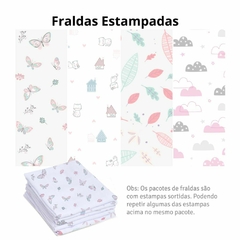 Kit fralda de Pano Bebe + Lençol Avulso em Malha Berço Americano + Babador Bandana Atoalhado Bebê na internet