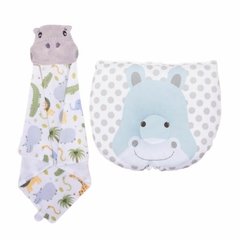 Kit Naninha Para Bebe Com Prendedor de Chupeta E Bichinhos De Pelucia+Travesseiro Anatômico Bebê - loja online