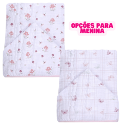 Toalha De Banho Bebe Toalhão Soft Premium Com Capuz Fralda Algodão 3 Camadas Papi Infantil Criança