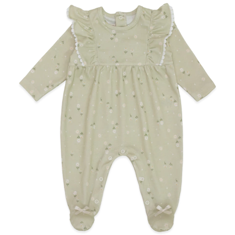 Macacão M/L c/ babado - Coleção Little Sweet