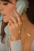 Anillo charm stack - gold talla 8