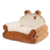 Camita para gatito en forma de sillón, suave y esponjosa, perfecta para el michi de la casa. Fondo blanco.