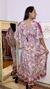 Vestido de seda Aurora - Branco e rosa - loja online