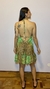 Vestido de seda Maya - Verde e dourado - comprar online