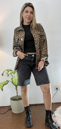 CAMISACO DE JEANS PRINT - MARIE STYLE