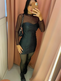 Vestido de Couro - comprar online