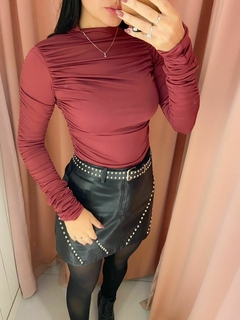 Body drapeado poliamida - comprar online