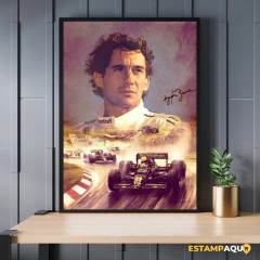 Quadro MDF - Ayrton Senna