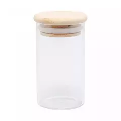 Pote Hermético de Vidro com Tampa de Bambu 1L - comprar online