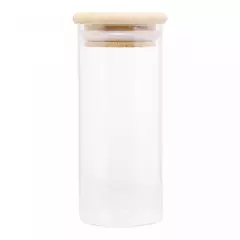 Pote Hermético de Vidro com Tampa de Bambu 1,4L - loja online
