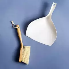 Pá e Escova de Limpeza de Bambu - Kaza 8