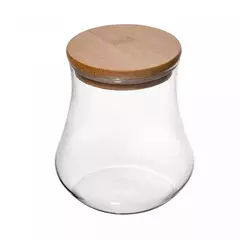Pote Hermético de Vidro com Tampa de Bambu 1L - loja online