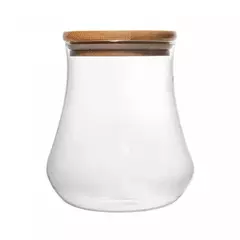 Imagem do Pote Hermético de Vidro com Tampa de Bambu 1L