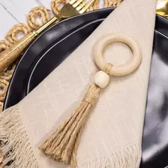 Anel de Guardanapo 4 Peças Tassel - loja online