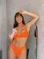 BIKINI JUSTINA NARANJA TEXTURADA - comprar online