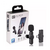 Kit 2 Microfone de Lapela Sem Fio Wireless Receptor Profissional Alcance 20 Metr - comprar online