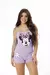 Baby Doll Short e Blusa de Alça Estampa da miney. - Lux