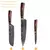 Faca de chef 1-10 peças conjunto de facas de cozinha laser damasco padrão.
