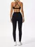 Conjunto esportivo feminino de duas peças, peito crossover roupas de yoga, ginastica, academia, corrida - comprar online