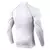 Camiseta esportiva masculina de secagem rápida, musculação, corrida, manga lo