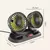 Imagem do Ventilador de carro 360 ° Ventilador de ar de 3 cabeças ajustável ventilador elétrico automotivo usb/12v/24v ventilador 2 velocidades ventilador silencioso de carro para mesa de casa escritório e carro