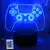 Neon gamer 3d lâmpada led night light configuração de jogos rgb lâmpadas inf - loja online
