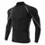 Camiseta esportiva masculina de secagem rápida, musculação, corrida, manga lo