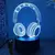 Neon gamer 3d lâmpada led night light configuração de jogos rgb lâmpadas inf