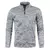 Camisa de gola alta grossa masculina, pulôver monocromático, capuz masculino, meio zíper, exterior, outono, primavera - Lux