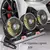 Imagem do Ventilador de carro 360 ° Ventilador de ar de 3 cabeças ajustável ventilador elétrico automotivo usb/12v/24v ventilador 2 velocidades ventilador silencioso de carro para mesa de casa escritório e carro