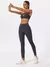 Conjunto esportivo feminino de duas peças, peito crossover roupas de yoga, ginastica, academia, corrida - Lux