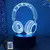 Neon gamer 3d lâmpada led night light configuração de jogos rgb lâmpadas inf