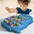 Brinquedos de pesca magnéticos simples para crianças, jogo de dinossauro, bebê Montessori, rotação, presente educacional para crianças