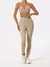 Conjunto esportivo feminino de duas peças, peito crossover roupas de yoga, ginastica, academia, corrida na internet