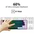 Novo 61 teclas com fio branco preto teclado rgb gaming mouse kit de escritório backlight teclado e mouse combos para pubg gamer - Lux