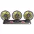 Imagem do Ventilador de carro 360 ° Ventilador de ar de 3 cabeças ajustável ventilador elétrico automotivo usb/12v/24v ventilador 2 velocidades ventilador silencioso de carro para mesa de casa escritório e carro