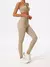 Conjunto esportivo feminino de duas peças, peito crossover roupas de yoga, ginastica, academia, corrida - loja online