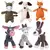 Brinquedo de pelúcia para cães, formato de animais, resistente à mordida, brinqbrinquedos estridentes, veludo, brinquedos para cães pequenos e grandes, filhote de cachorro, animais de estimação, acessórios de treinamento